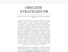 Tablet Screenshot of obscenestrategies.co.uk